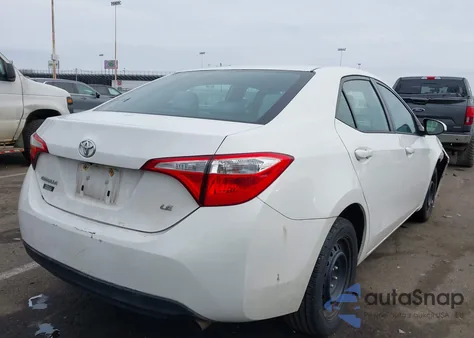 2016 Toyota Corolla Le z USA, uszkodzony, nr VIN 2T1BURHE7GC606803